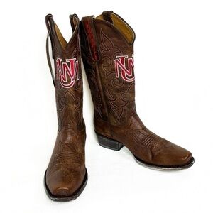 New University New Mexico Lobos College Gameday Embroidered Cowboy Western Boots
